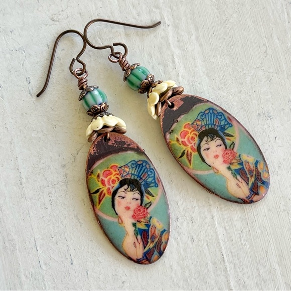 ARTISAN Earrings “Bailaora Flamenco” - Dangles - Picture 5 of 12